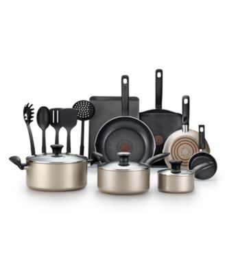 T-Fal - Culinaire 16-Pc. Nonstick Aluminum Cookware Set
