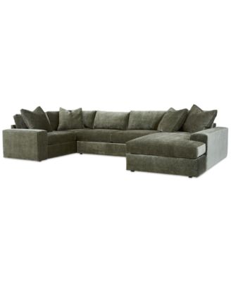 Furniture - Michola 3-Pc. Fabric Sectional with Chaise
