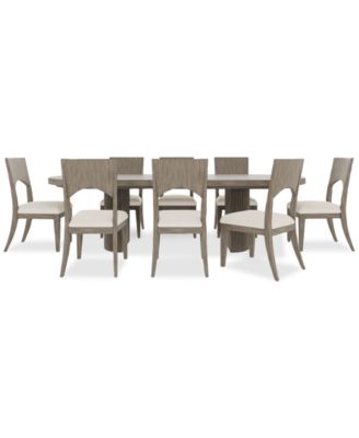 Furniture - Frandlyn 9pc Dining Set (Rectangular Table + 8 Side Chairs)