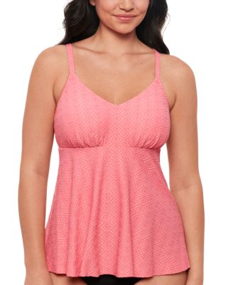 Swim Solutions - Women's Textured Underwire Tankini Top