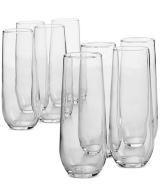 Arch Studio - Stemless Champagne Glasses, Set of 8