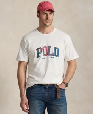 Polo Ralph Lauren - Men's Big & Tall Plaid-Logo Jersey T-Shirt