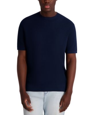 KARL LAGERFELD PARIS - Men's Textured Stripe T-Shirt