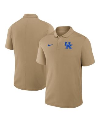 Nike - Men's Tan Kentucky Wildcats Primetime Victory Primary Logo Performance Polo Shirt