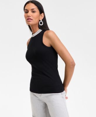 I.N.C. International Concepts - Women's Rhinestone-Trim Top