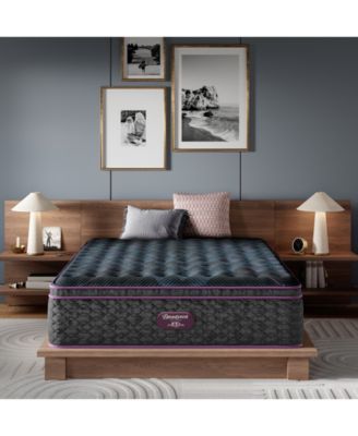 Beautyrest - World Class Level Three 15.75" Medium Pillow Top Mattress Set - Queen Split
