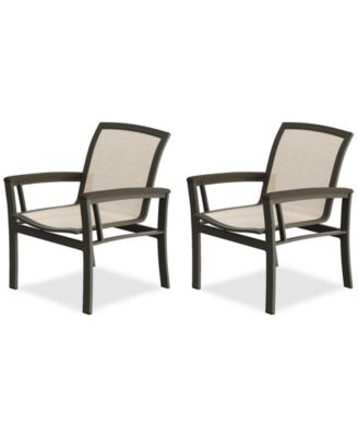 Agio - Bartow Sling Outdoor Dining Chair, Set of 2
