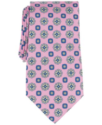 Brooks Brothers - Men's Classic Double Medallion Print Silk Tie