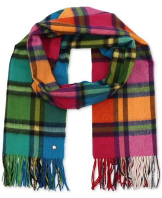 kate spade new york - Plaid Mix Multi Yarn Dye Wool Scarf