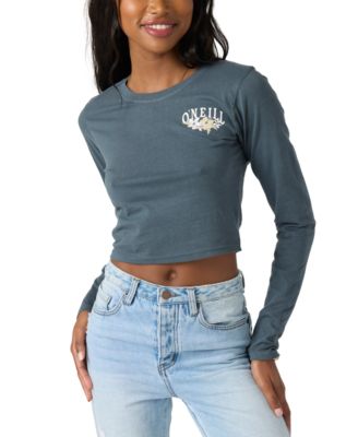 O'Neill - Juniors' Driftwood Graphic Print Cotton Long-Sleeve T-Shirt
