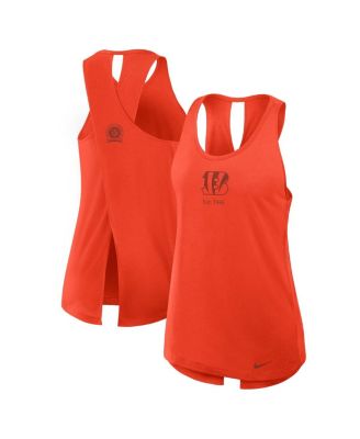 Nike - Women's Orange Cincinnati Bengals Glory Crisscross Performance Tank Top
