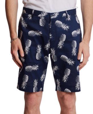 Paisley & Gray - Men's Felix Slim Fit Pineapple Print 8-1/2" Shorts