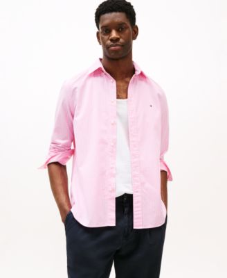 Tommy Hilfiger - Men's Regular-Fit Flex Gingham Check Button-Down Poplin Shirt
