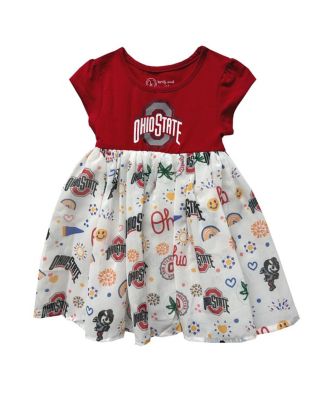 Wes & Willy - Toddler&nbsp; Scarlet Ohio State Buckeyes Vault Princess Dress