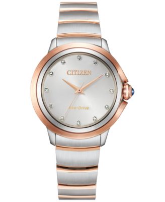 Citizen - Women's Ceci Diamond Accent Two-Tone Stainless Steel Bracelet Watch 32mm