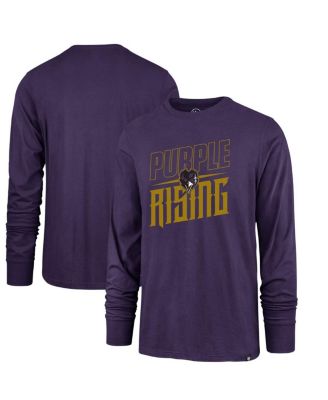 '47 Brand - Men's Purple Baltimore Ravens Purple Rising Super Rival Long Sleeve T-shirt